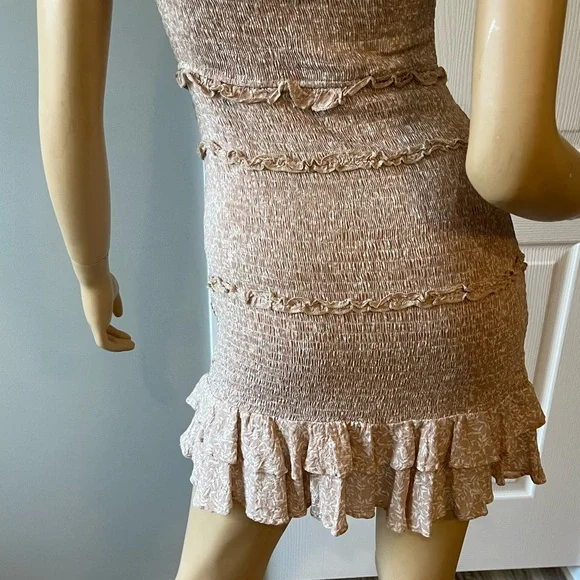 Olivaceous Blush Ruffle Mini Dress - Picture 7 of 8